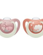 NUK First Choice Night 6-18 m dudlík 2 ks
