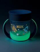 NUK Magic Cup Night hrnek s držadly 6m+ Blue 1 ks