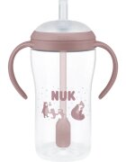 NUK Perfect Match Bear láhev s brčkem 8m+ 1 ks