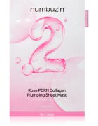 Numbuzin No. 2 Rose PDRN Collagen Plumping Sheet Mask hydratační plátýnková maska pro rozjasnění pleti 5 ks