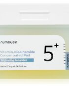 Numbuzin No. 5 Glutathione Vitamin Concentrated Toner Pad tonizační polštářky pro rozjasnění a hydrataci 70 ks