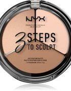 NYX Professional Makeup 3 Steps To Sculpt konturovací paletka odstín 01 Fair 15 g