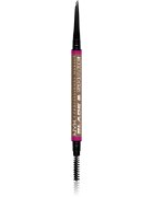 NYX Professional Makeup Blade & Shade tužka na obočí s kartáčkem odstín 04 Taupe g