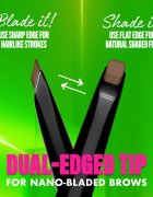 NYX Professional Makeup Blade & Shade tužka na obočí s kartáčkem odstín 04 Taupe g