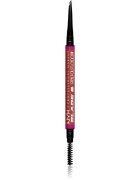 NYX Professional Makeup Blade & Shade tužka na obočí s kartáčkem odstín 06 Rich Auburn g