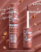 NYX Professional Makeup Bridgerton Royal Butter Gloss lesk na rty odstín 02 Praline 8 ml