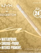 NYX Professional Makeup Bridgerton Royal Epic Ink Liner třpytivá linka na oči odstín 02 Glitzed In Gold 1 ml