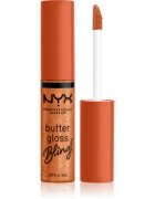 NYX Professional Makeup Butter Gloss Bling lesk na rty třpytivý odstín 03 Pricey 8 ml