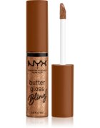 NYX Professional Makeup Butter Gloss Bling lesk na rty třpytivý odstín 04 Pay Me In Gold 8 ml