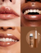 NYX Professional Makeup Butter Gloss Bling lesk na rty třpytivý odstín 04 Pay Me In Gold 8 ml