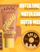 NYX Professional Makeup Buttermelt Glaze rozjasňující tónovací fluid SPF 30 odstín 03 Cashew Butta 30 ml