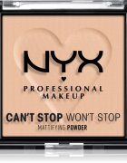NYX Professional Makeup Can't Stop Won't Stop Mattifying Powder matující pudr odstín 03 Light Medium 6 g