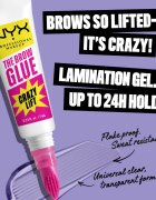 NYX Professional Makeup The Brow Glue Crazy Lift dlouhotrvající gel na obočí 7 ml