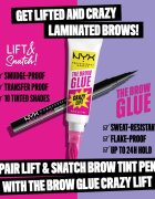 NYX Professional Makeup The Brow Glue Crazy Lift dlouhotrvající gel na obočí 7 ml
