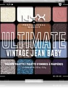 NYX Professional Makeup Ultimate Shadow Palette oční stíny odstín Vintage Jean Baby 16 ks
