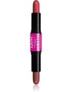 NYX Professional Makeup Wonder Stick Cream Blush oboustranná konturovací tyčinka odstín 03 Coral N Deep Peach 2x4 g