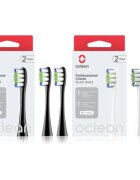 Oclean Professional Clean Set náhradní hlavice pro zubní kartáček Black & White
