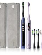 Oclean X Pro Digital Set sada pro péči o zuby Purple & Dark Blue