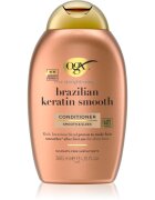OGX Brazilian Keratin Smooth uhlazující kondicionér pro lesk a hebkost vlasů 385 ml