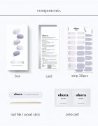 OHORA Gel Nail Sticker N Afterglow nálepky na nehty odstín ND-196 30 ks