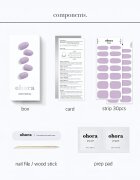 OHORA Gel Nail Sticker N Blueberry Jam nálepky na nehty odstín NB-031 1 ks