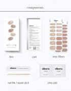 OHORA Gel Nail Sticker N Carmel nálepky na nehty odstín ND-315 1 ks