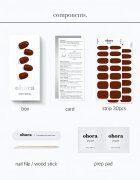 OHORA Gel Nail Sticker N Chilly nálepky na nehty odstín NB-055 1 ks
