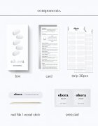 OHORA Gel Nail Sticker N Clean White nálepky na nehty odstín NB-048 1 ks