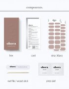 OHORA Gel Nail Sticker N Cream Beige nálepky na nehty odstín NB-075 1 ks