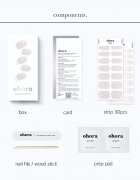OHORA Gel Nail Sticker N Dress Up nálepky na nehty odstín ND-360 1 ks
