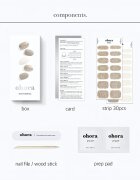 OHORA Gel Nail Sticker N Gold Coast nálepky na nehty odstín ND-067 1 ks