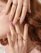 OHORA Gel Nail Sticker N Milk Rose nálepky na nehty odstín ND-173 1 ks