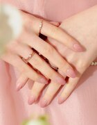 OHORA Gel Nail Sticker N Milk Rose nálepky na nehty odstín ND-173 1 ks