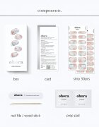 OHORA Gel Nail Sticker N Newtro no.1 nálepky na nehty odstín ND-097 1 ks