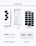 OHORA Gel Nail Sticker N Onyx nálepky na nehty odstín NB-023 1 ks