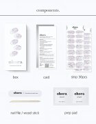 OHORA Gel Nail Sticker N Petal Rain nálepky na nehty odstín ND-351 1 ks