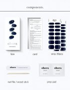 OHORA Gel Nail Sticker N Polaris nálepky na nehty odstín ND-098 1 ks