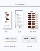 OHORA Gel Nail Sticker N Roasting nálepky na nehty odstín ND-312 1 ks