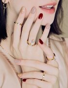 OHORA Gel Nail Sticker N Rosewood nálepky na nehty odstín ND-047 1 ks
