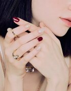 OHORA Gel Nail Sticker N Rosewood nálepky na nehty odstín ND-047 1 ks