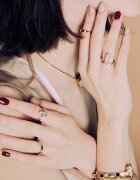OHORA Gel Nail Sticker N Rosewood nálepky na nehty odstín ND-047 1 ks