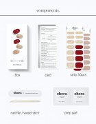 OHORA Gel Nail Sticker N Rosewood nálepky na nehty odstín ND-047 1 ks