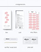 OHORA Gel Nail Sticker N Tint Baby nálepky na nehty odstín NB-102 1 ks