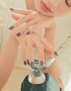 OHORA Gel Nail Sticker N Tint Black nálepky na nehty odstín NB-068 1 ks