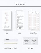 OHORA Gel Nail Sticker N Veil nálepky na nehty odstín ND-361 1 ks