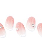 OHORA Semi Cured Gel Nail Strips N Coral Sunset nálepky na nehty odstín NP-204 1 ks