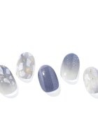 OHORA Semi Cured Gel Nail Strips N Gleam Blue nálepky na nehty odstín ND-079-J 1 ks