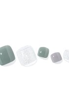 OHORA Semi Cured Gel Pedicure Strips P Ice Mint nálepky na nehty na nohy odstín PD-152 1 ks