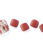OHORA Semi Cured Gel Pedicure Strips P Vintage Wood nálepky na nehty na nohy odstín PD-010 1 ks