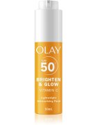 Olay Vitamin C Brighten & Glow hydratační fluid s niacinamidem SPF 50+ 50 ml